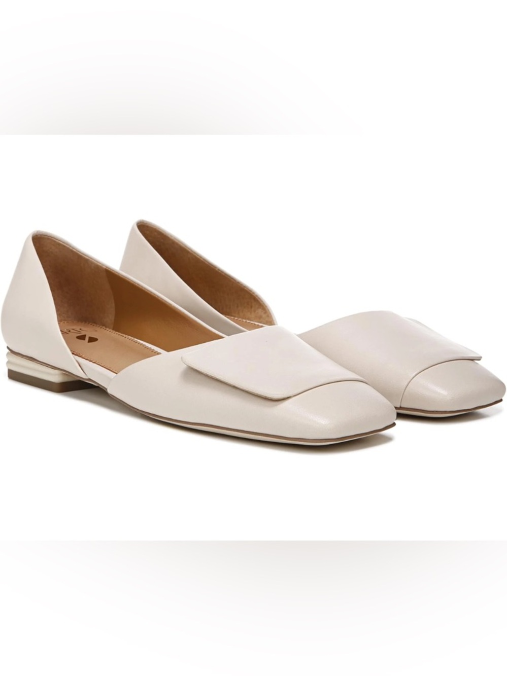 Sarto By Franco Sarto Tracy Flat in Cream Leather 8